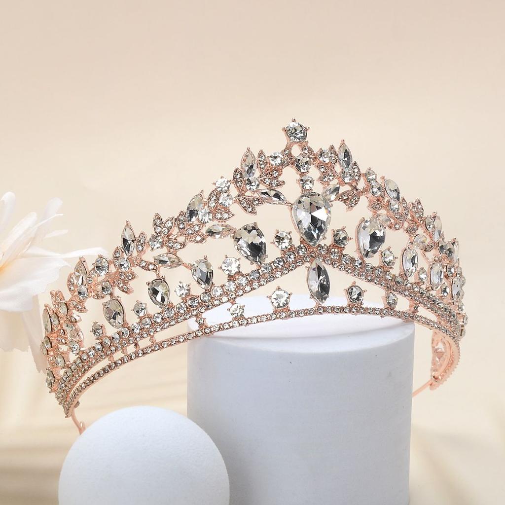 Alloy Retro Bridal Crown Antique Wedding Hair Accessory Crown