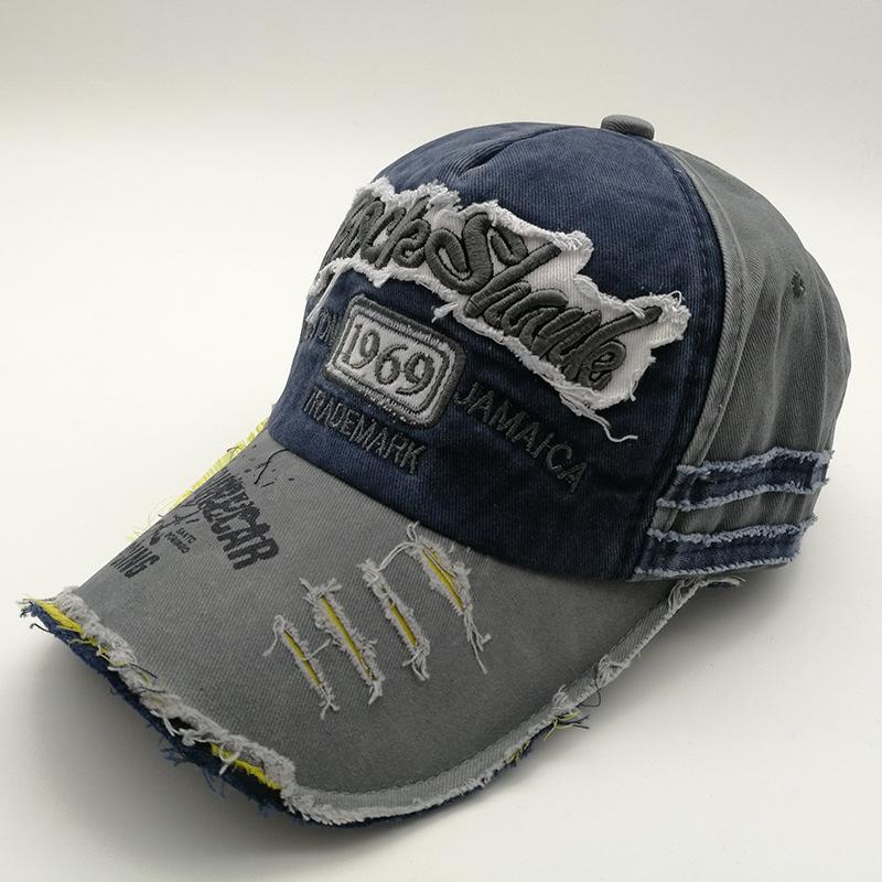 

Ковбойская шляпа в стиле Spice girl для детей, старая кепка с кантом, модная абсолютно новая модная бейсболка с буквами для весны и лета для мужчин Adjustable синий