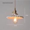 Vintage Pleated Ceramic LED Pendant Light
