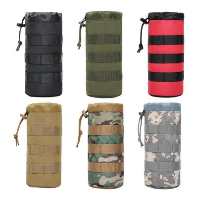 Tactical Molle Water Bottle Pouch Hiking Cycling Outdoor Sports - Camo Utility Cup Carrier With Heavy Duty 1000D Nylon