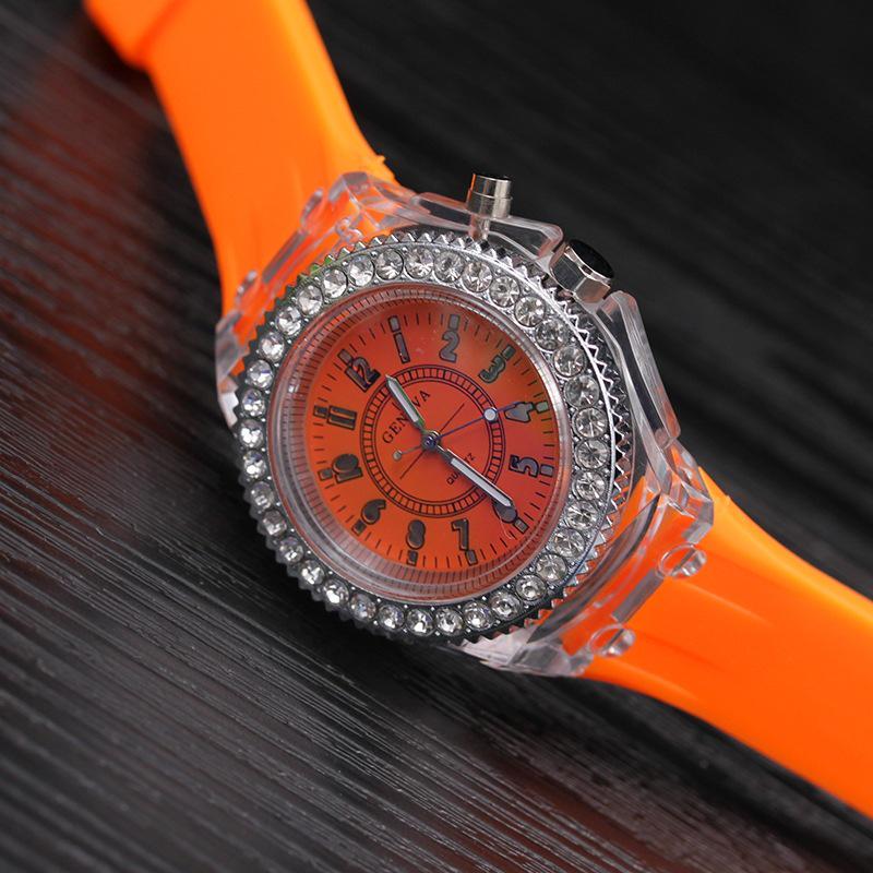 Luminous LED Silicone Fashion Watch for Women and Teens