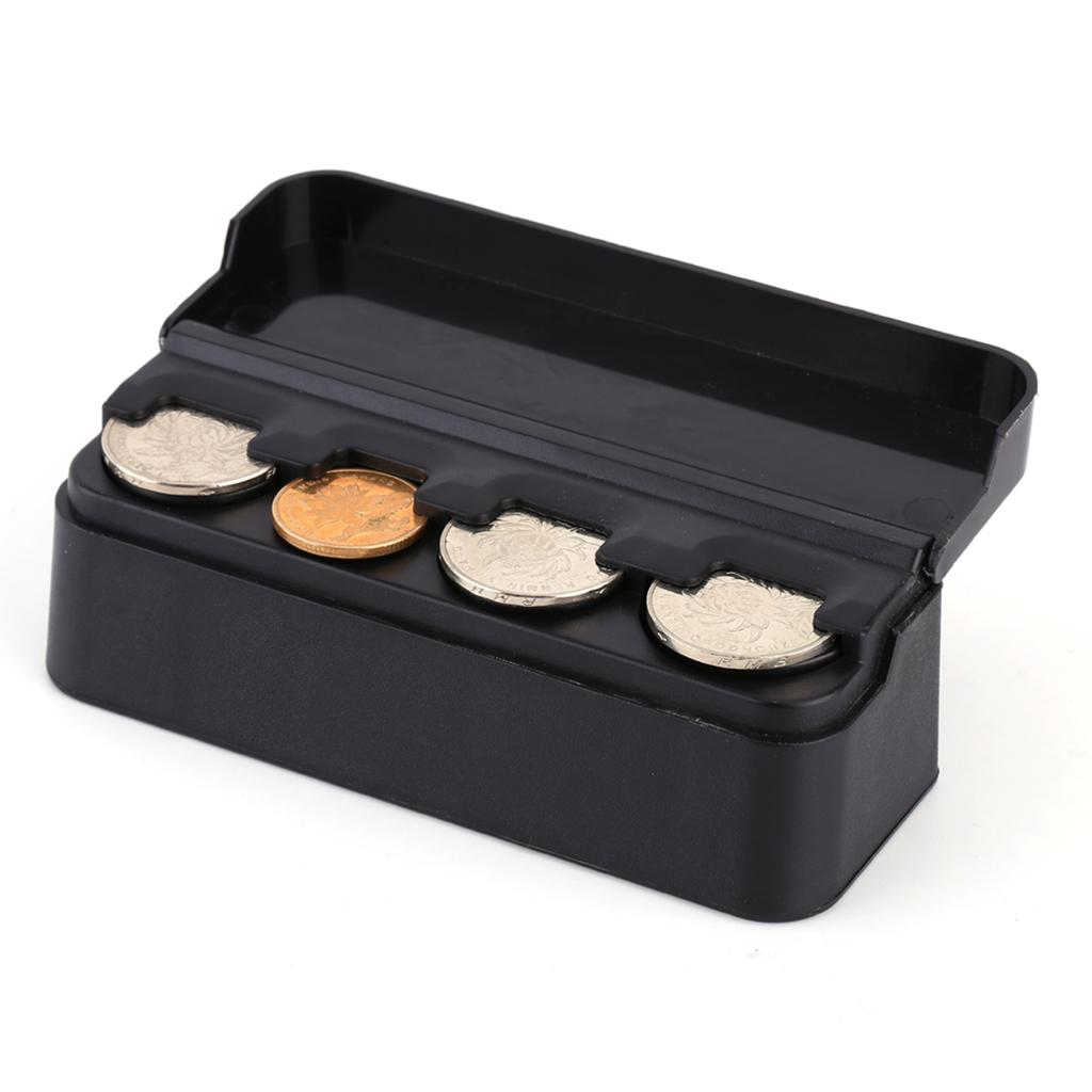 Auto Auto Tragbare Kunststoff Münze Halter Storage Box Fall Container Münzen Organizer Lagerung Tasche