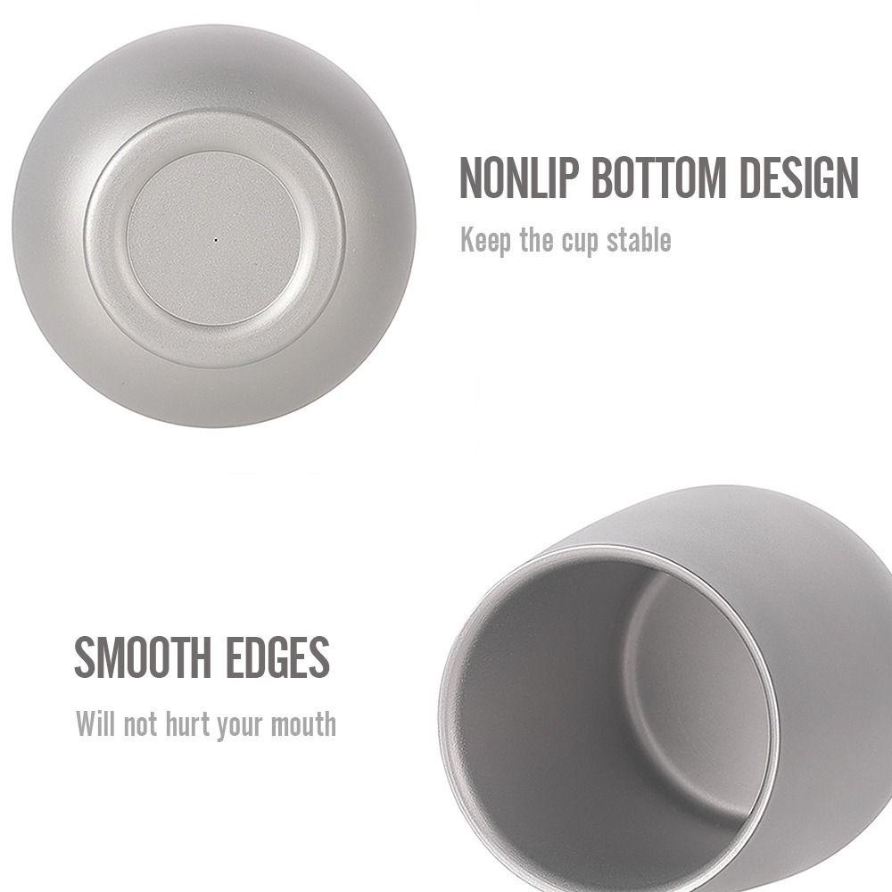 Insulated Camping Coffee Cup Lightweight Outdoor Drinkware Double-Wall Eggshell Tumbler  Home
