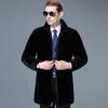 Men's Winter Mink Fur Mink Coat Men's Casual Long Water Fur Coat Grass Mink New Men's Coat