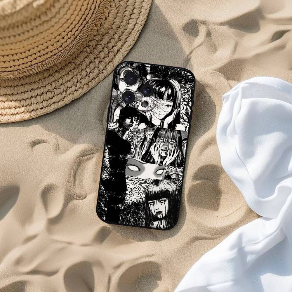 Anime Junji Ito Terror Horror Phone Case For IPhone 17 16 15 14 13 12 11 PRO MAX PLUS Mini TPU Soft To Skin-friendly Case