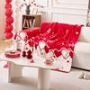 New Red Chenille Sofa Towel For Festival Soft Anti Cat Scratch Sofa Cover For Living Room Printed Couch Cushion For Four Seasons