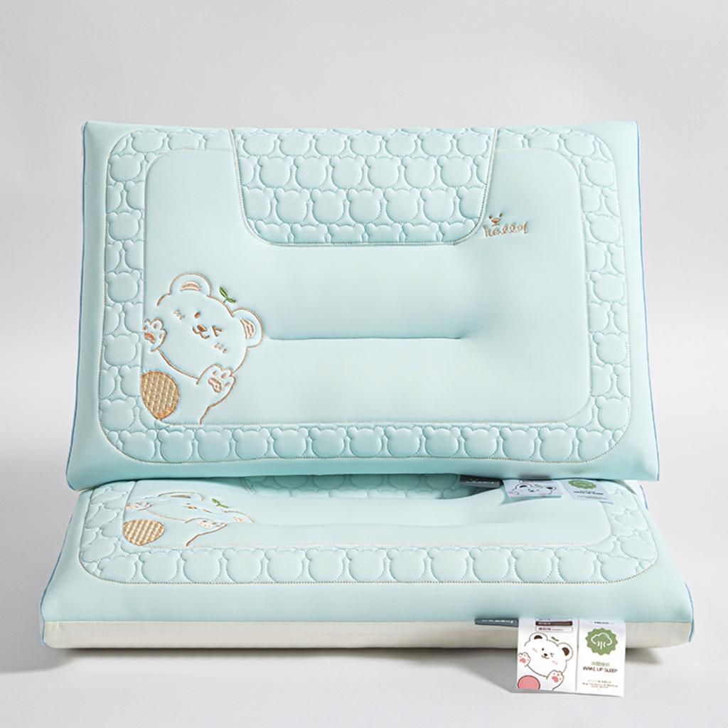 Yongyouwan Embroidered Cool Silk Latex Neck Pillow