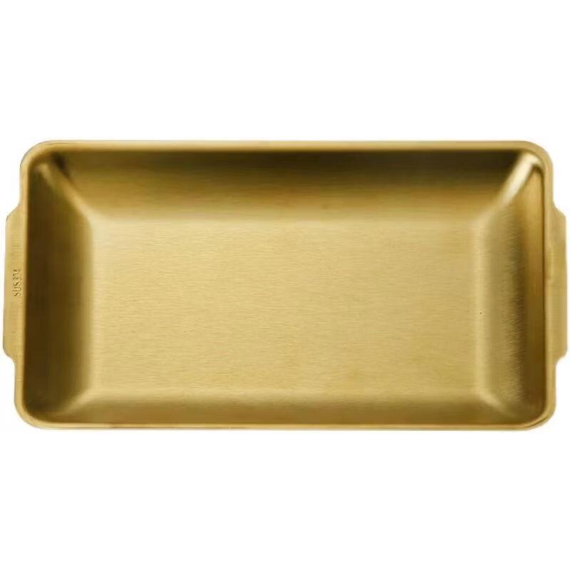 Plat de service carré de luxe coréen en acier inoxydable