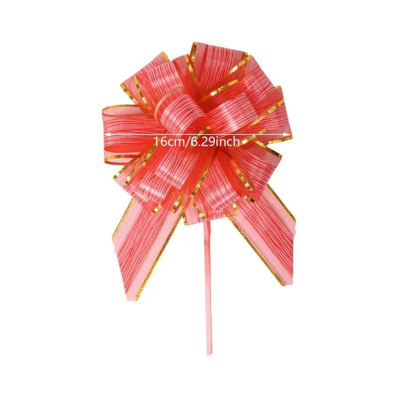 20 Pieces Pull Bows Gift Wrapping Pull Bows Ribbon Pull Bows for Christmas Wedding Baskets Valentine's Day Bows Multicolor
