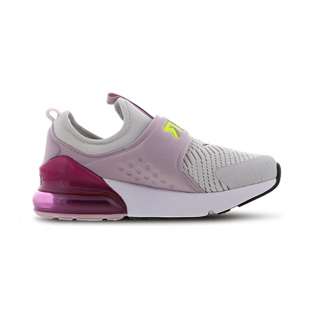 Nike Air Max 270 Extreme Trendy Low Top Kids Lifestyle Shoes Gray Pink Purple Children Aged 3 7 Years Old CI1107-003