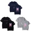 Bts Print T Shirt Short Sleeve Cotton Casual Wear For Fans Fashion