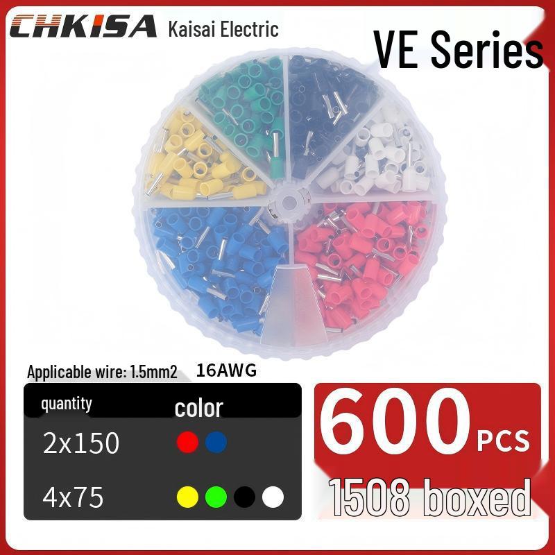 Round Tube VE Terminal Storage Box for Quick Wiring and Cold Pressed Ferrules