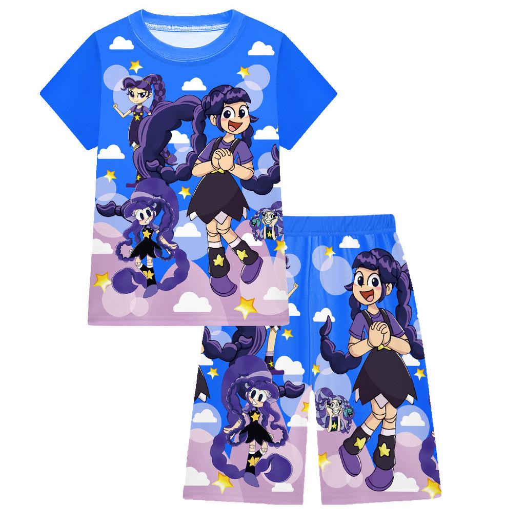 19777 Ensembles Pyjama Filles Enfants Lily Lovebraids Dessin Animé Imprimé Haut de Pyjama Pantalon Vêtements de Nuit