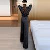 2025 New Korean Chic Women's Summer Suit - Loose Slim Drape Wide-Leg Pants Two-Piece