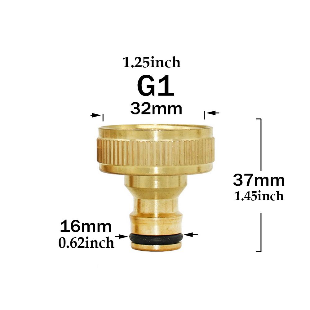 1/2'' 3/4'' 5/8" 1'' Mosiężny kran Szybkie złącze 16mm 20mm Miedziany adapter złączki do węża ogrodowego Pistolet do podlewania Złączki zatrzymujące wodę