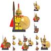 X0164 Spartan Warrior Toy Plastic Building Blocks Set Diy Bagged Packaging Abs Material