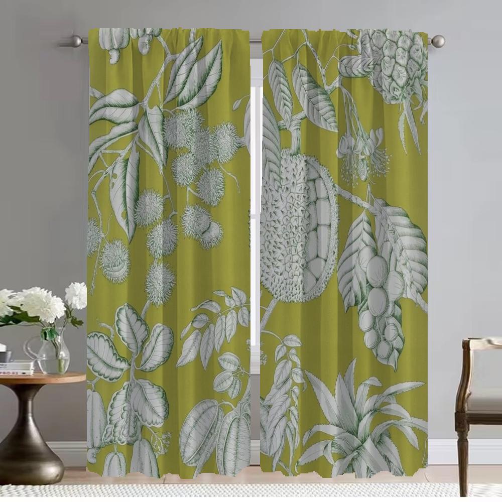 Toile De Jouy Curtains Child Room Curtains for Bedroom Living Room Curtain Shades Halloween Decoration Partition Kitchen Elegant