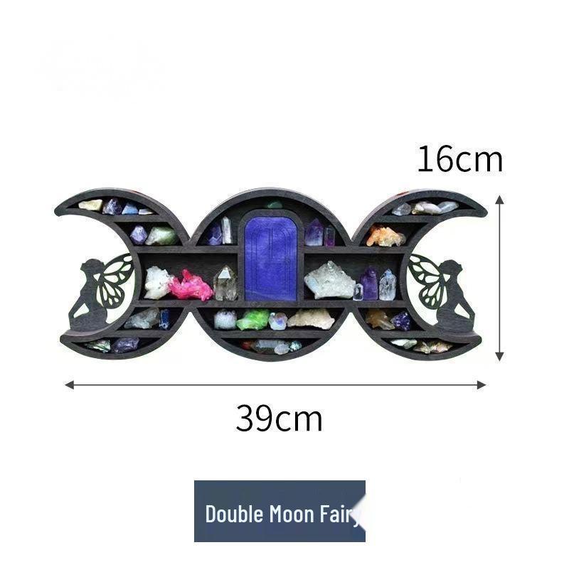 Creative Moon Cat Crystal Storage Rack and Home Decor Ornament