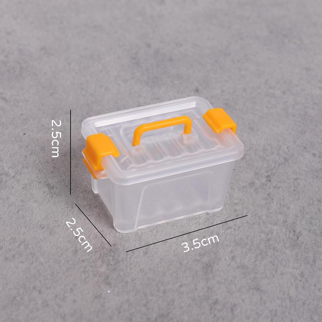 Compact Plastic Organizer: Transparent Mini Storage Box for Medicine, Sundries, and Tools