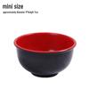 Red & Black Melamine Ramen Bowl, Mini Size (5-Pack)