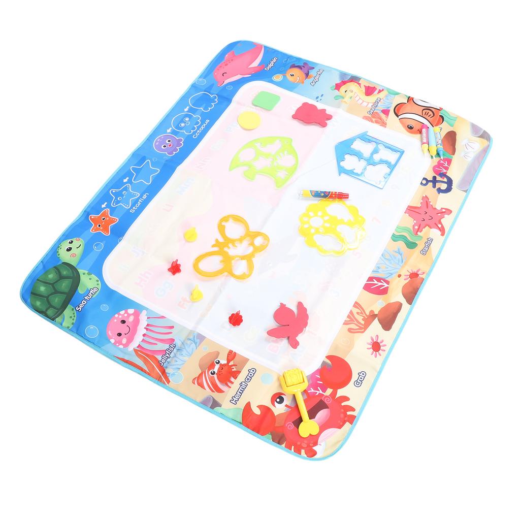 Kids Water Doodle Mat Reusable Large Size Water Painting Writing Board Educational Toys with Pens