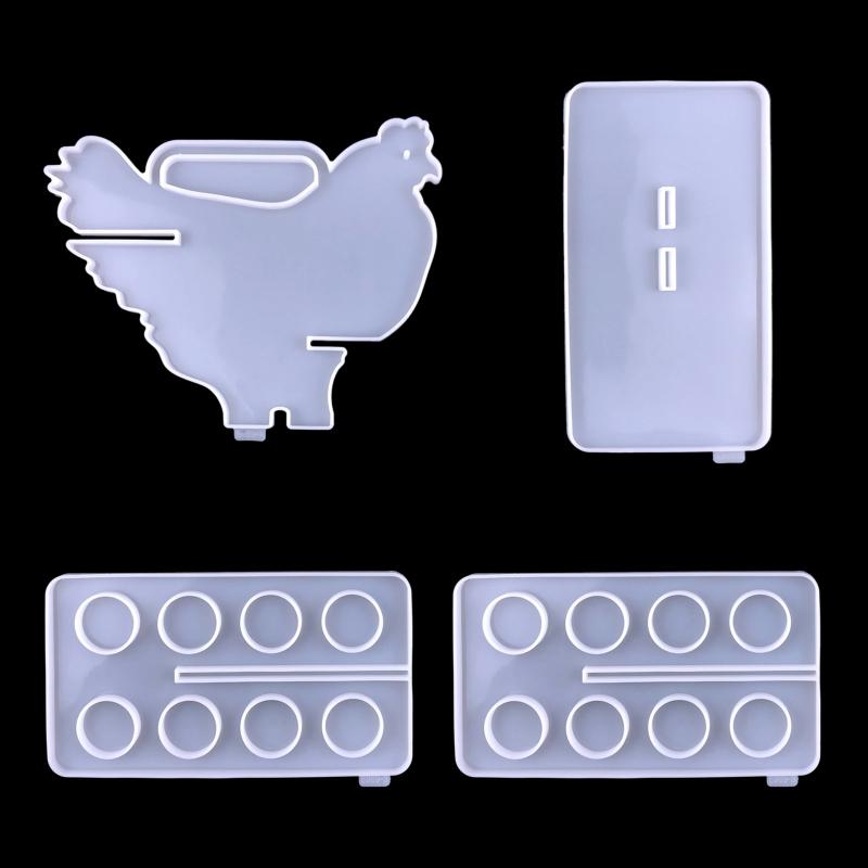 Silicone Egg Tray Storage Epoxy Casting Molds Egg Holder Resin Molds for DIY Art Resin Craft Refrigerator Kitchen