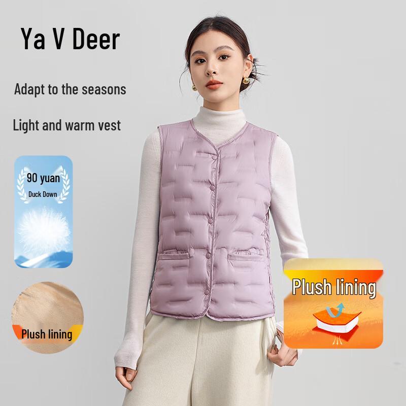 

Yalu Women s Lightweight V-Neck Down Vest