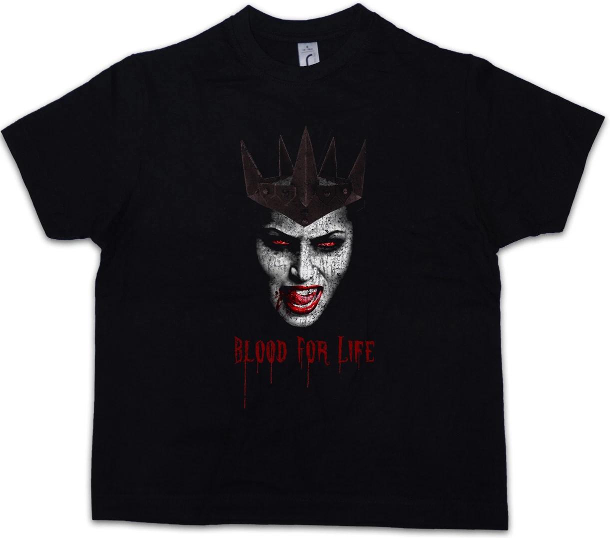 

VAMPIRE BLOOD FOR LIFE Kids Boys T-Shirt True Bite Teeth Jaws Dracula Count Bat 100