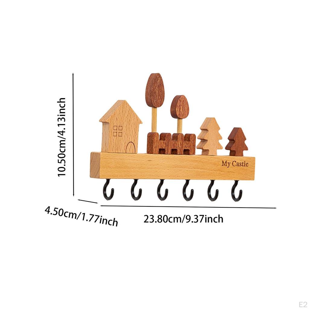 Key Holder Hooks Wall Hanger Rack Bathroom Bag Ornament Belt Office Doorway Bedroom Farmhouse