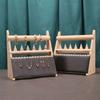 Elegant Wood Rings Holder Necklace Display Stand Fashionable Jewelry Display Rack Wood Texture for Jewelry Organization