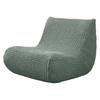 1 PZ Copridivano Elasticizzato Senza Braccia Trama a Quadretti Seersucker Copertura per Divano da Terra Lounge Slipcover Copridivano Singolo Rilassante per Poltrona da Focolare Decorazione per Casa in Camera da Letto