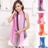Women Ladies Chiffon Gradient Scarf Shawl Beach Towel Silk Scarf Photo Props