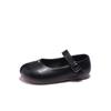 2024 Spring New Korean Style Children's Casual Shoes Fake Split Finger Children's Hook & Loop Round-toe Platform Simple Non-slip