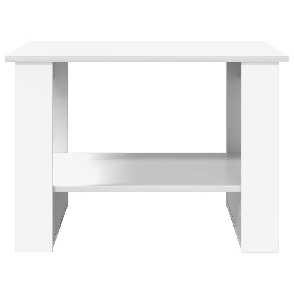 White Coffee Table 72 x 50 x 50 cm Particleboard