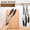 3 Pcs Kitchen Tongs Silicone Food Tongs Non Stick Cooking Serving Tongs Heat Resistant BBQ and Cooking Tools for Kitchen Gadgets
