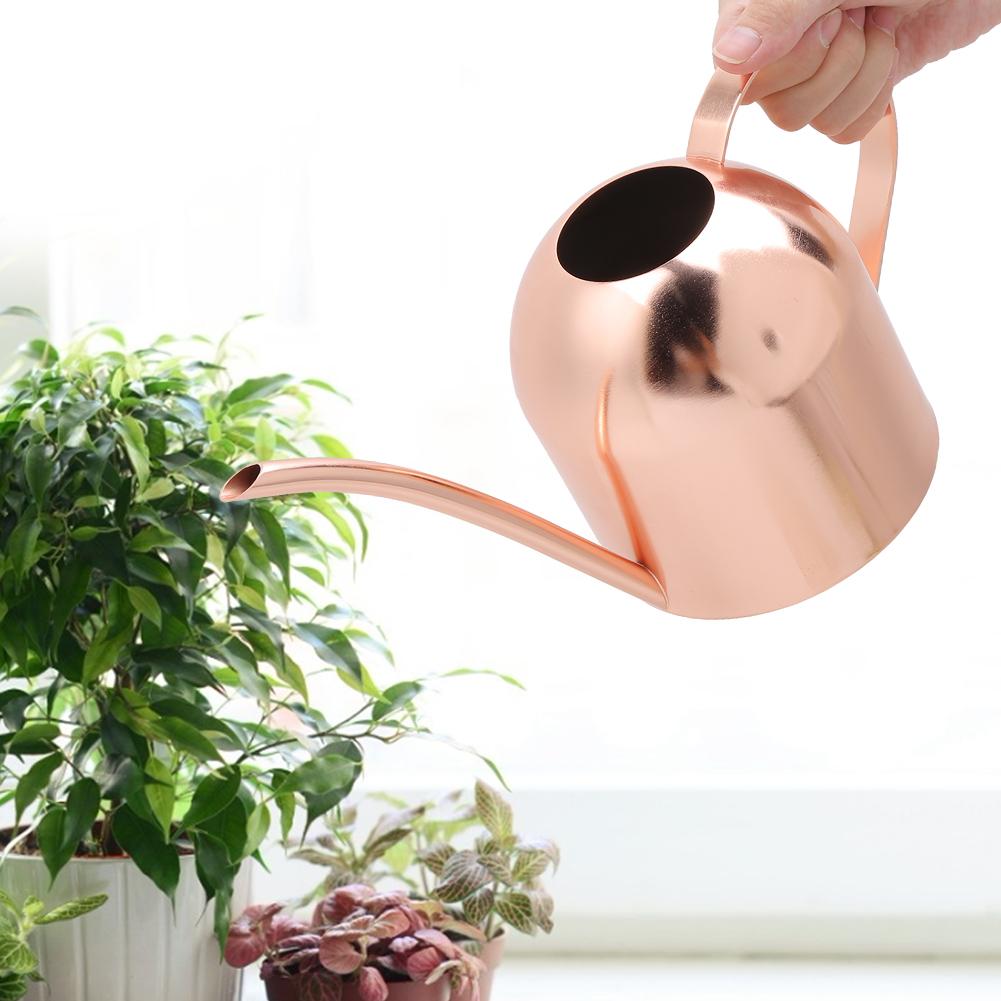 1000ml Stainless Steel Watering Can Sprinkle Pot Long Mouth Garden Flowers Plants Water Container