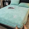 Good Quality Autumn Winter Warm Crystal Velvet Mattress Cover Thicken Super Soft Coral Fleece Mattress Protector Customized Bed Sheets No Pillowcase
