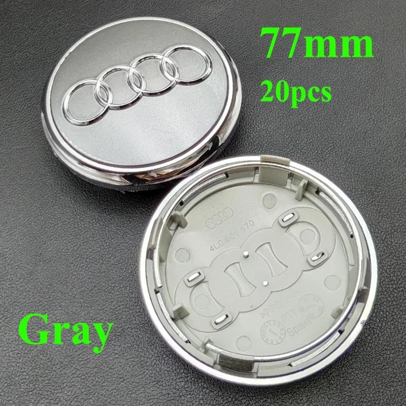 Hub Caps Hot New For Audi 20Pcs 60mm 61mm 68mm 69mm 77mm Audi Hub Caps Car Wheel Center Caps For Audi A1 A2 A3 A4 A5 A6 A7 A