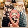 Flannel BlanketSpy × Family Warm Soft Throw Blanket for Indoor Sofa Bed Living Room Use