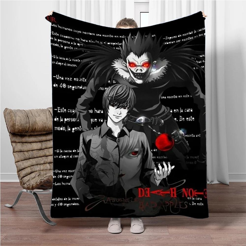Japanese Anime Blanket DEATH-NOTE Children Warm Soft Blankets for Sofa Bed Cover Blanket Suitable for Birthday Souvenir Gifts