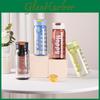 Moderne minimalistische Wasserflasche mit Buchstaben und Silikongriff für Büro und Außenbereich