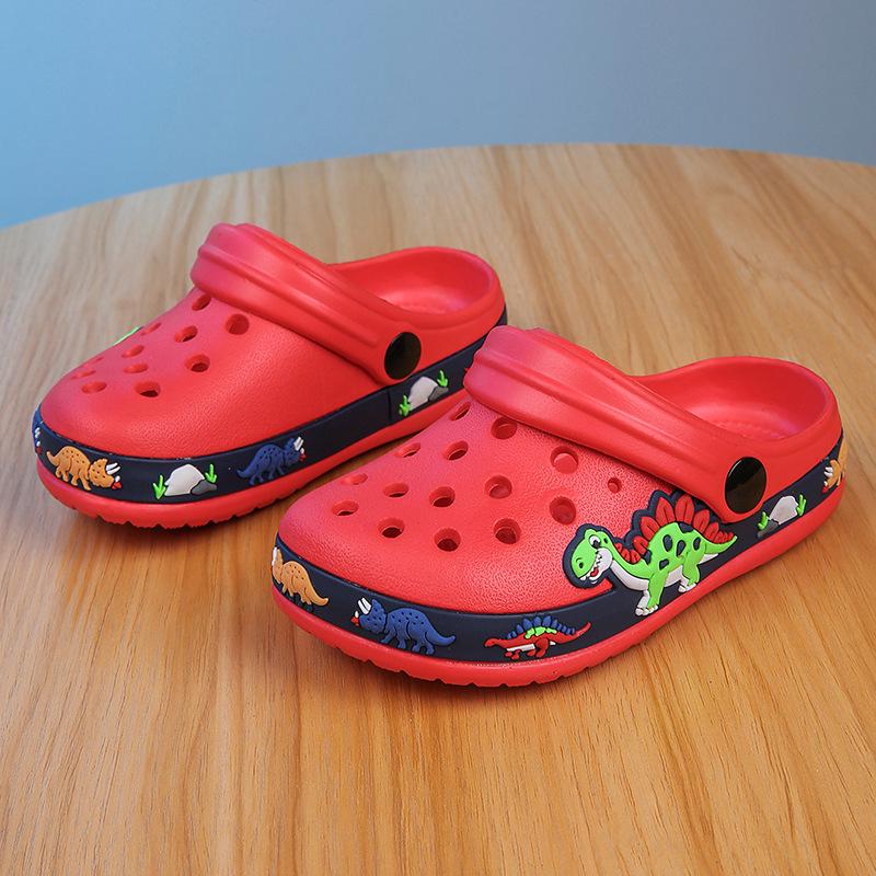 

Дитячі літні пляжні тапочки: М які дихаючі босоніжки для батьків і дітей для хлопчиків і дівчаток 30 червоний