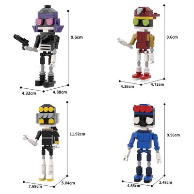 2025 4PCS/set Murder Drones 3D Children's Block Plastic Game Designer for Teens and Children