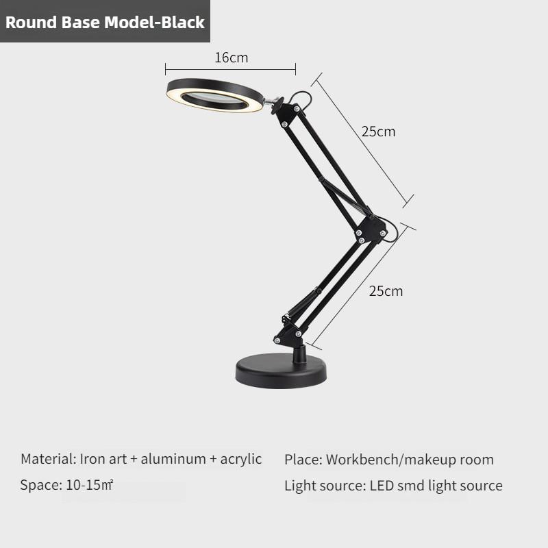 HD30X Desktop Nail Art Embroidery Fill Light Electronic Welding Repairing Desk Lamp Special Magnifying Glass Work Light