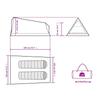 2 Person Camping Tent Blue Waterproof