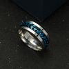 Men's Titanium Steel Chain Rotating Ring Jewelry