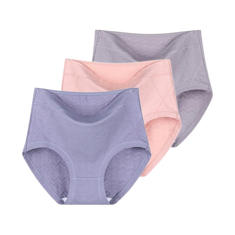 3 Pieces Women's Briefs Big Size Lingerie Cotton Undies Underwear High Waist Panties Underpants XL 2XL 3XL 4XL 5XL 6XL