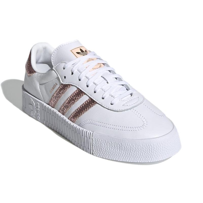 Adidas Sambarose White Pink Women's Sneakers FX3816