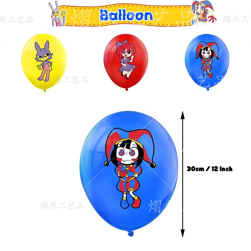 The Amazing Digital Circus Balloon Set Paper Material European And American Style Perfect For Birthday Parties