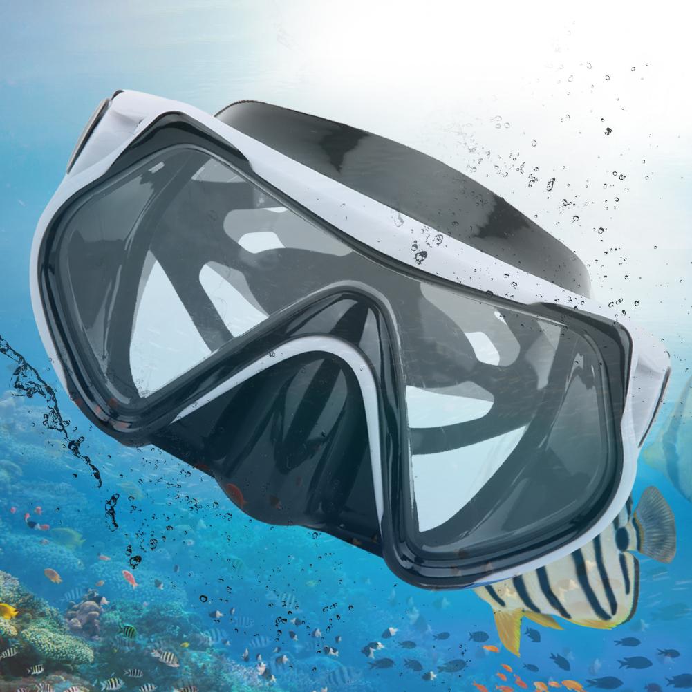 Silicone Adults Snorkeling Goggles Toughened Glass Large View Swimming Glasses Diving Equipment
